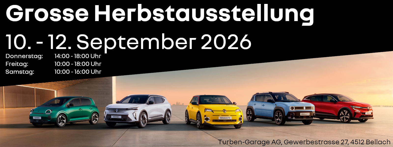 Frühlingsausstellung 10 - 12. September 2026