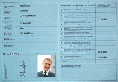 blauer Führerausweis